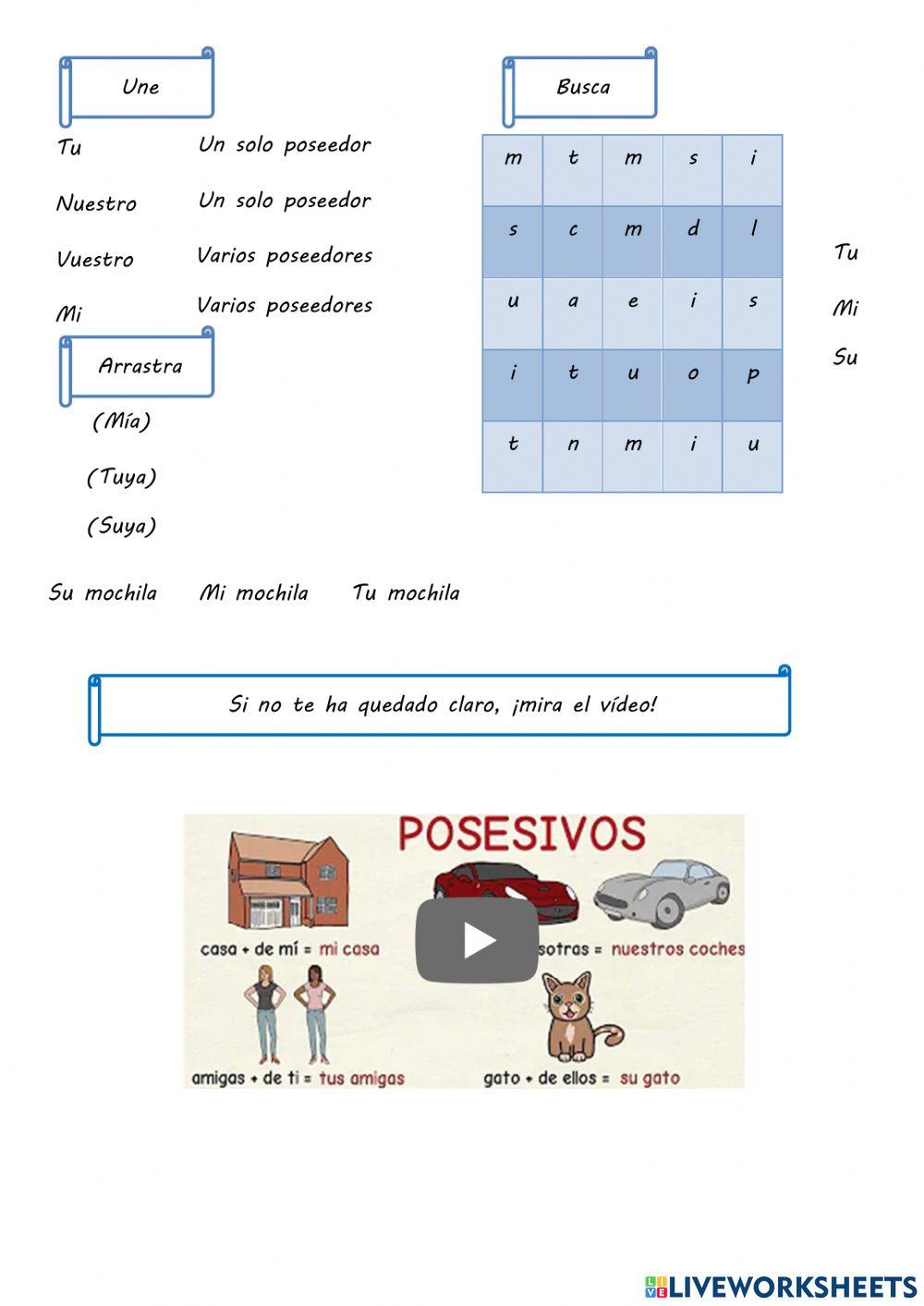 Posesivos Posesivos