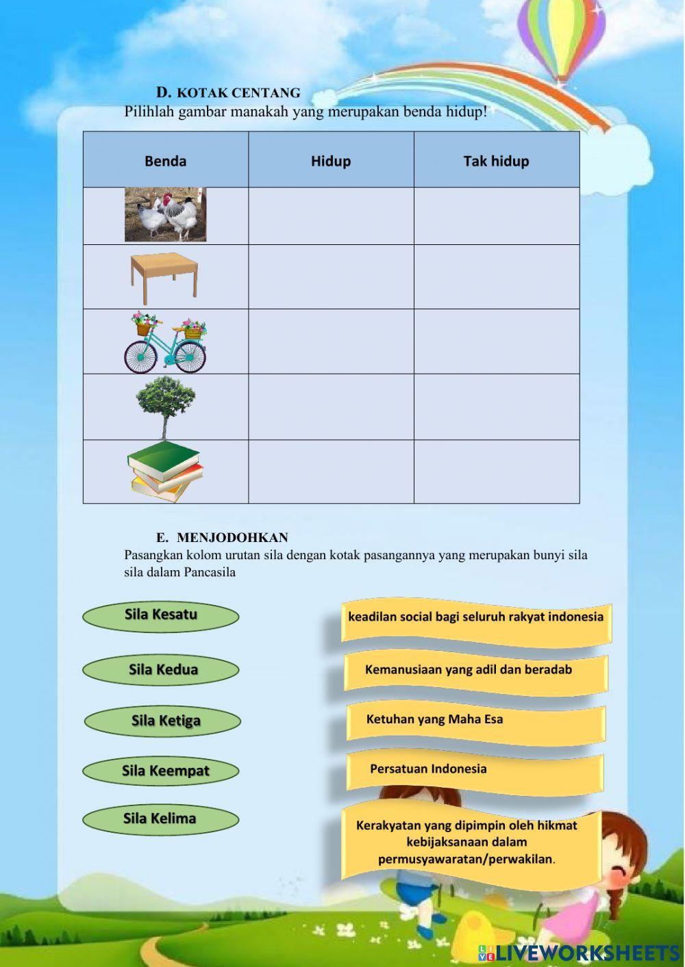 LKPD Kelas 1 Tema 7-Subtema 1-2