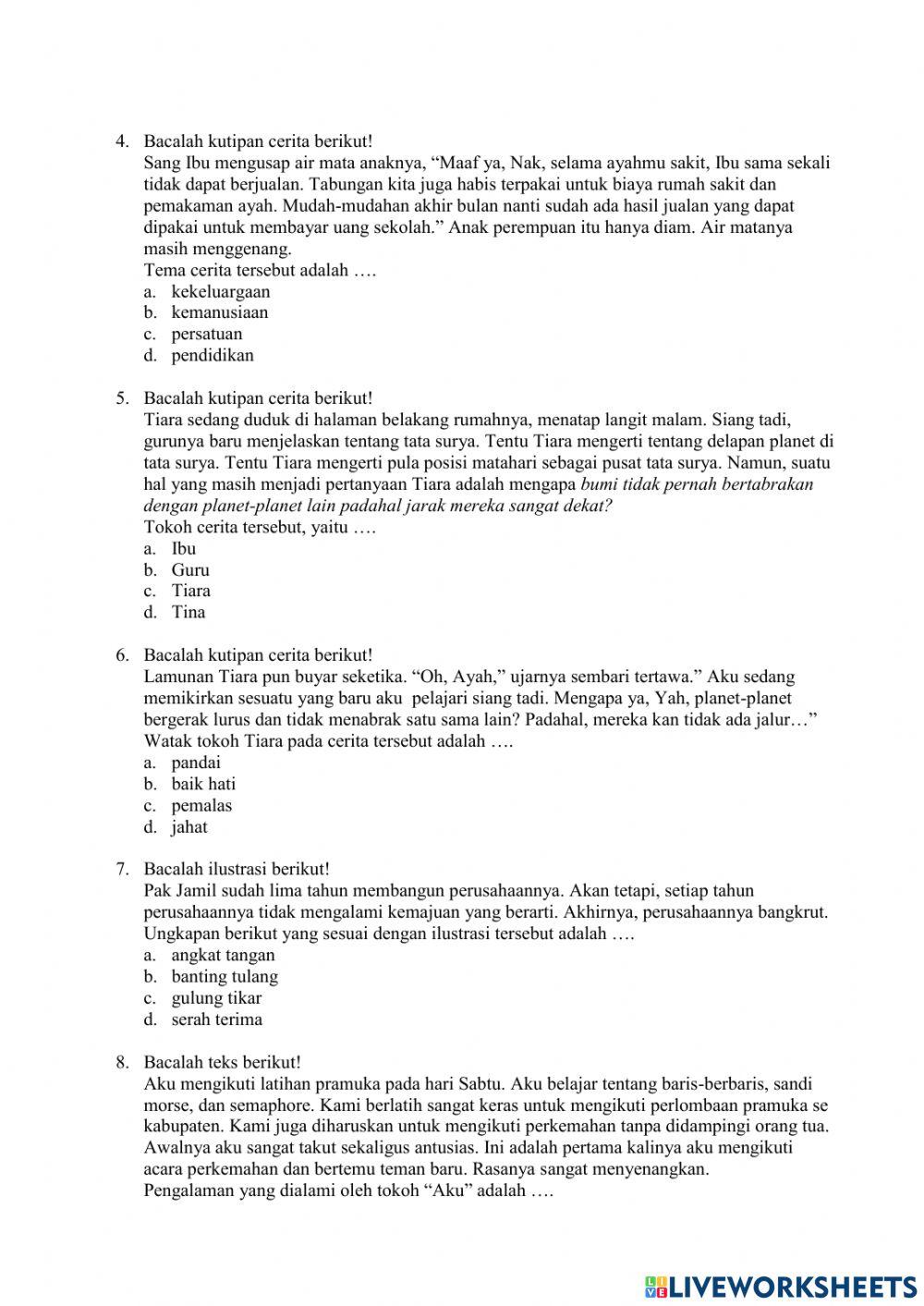 PAT B Indonesia KD 3.6 (Tema 9)