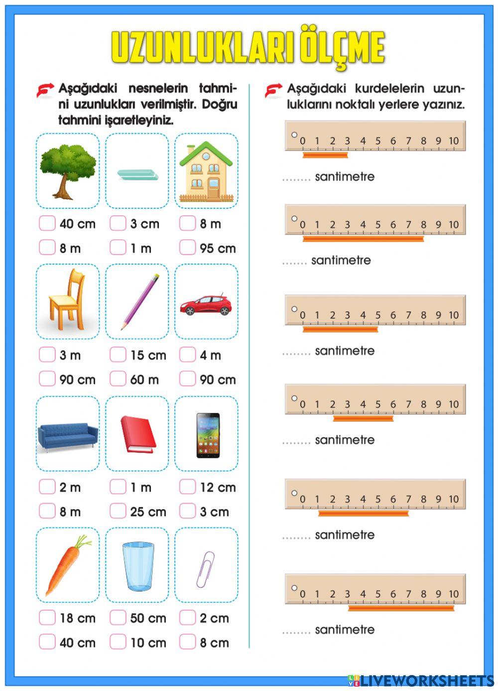 Uzunlukları Ölçme