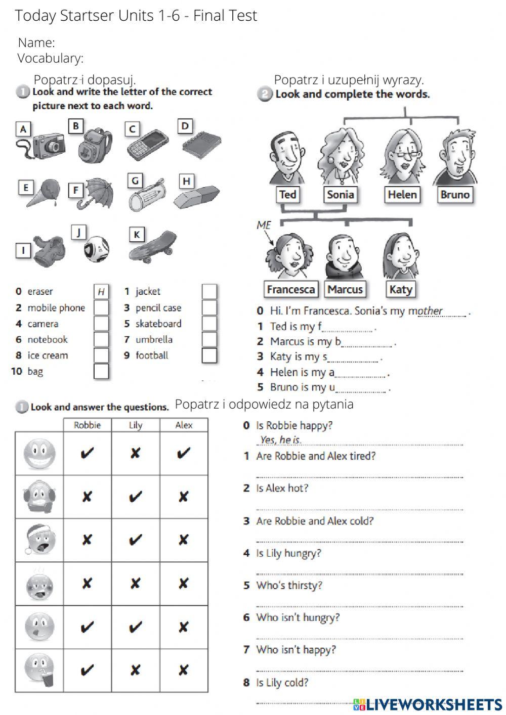 Today Starter units 1-6