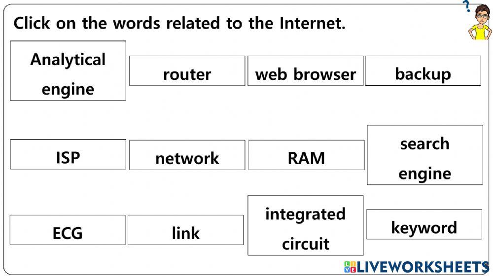 Technology WORKSHEETS (I)