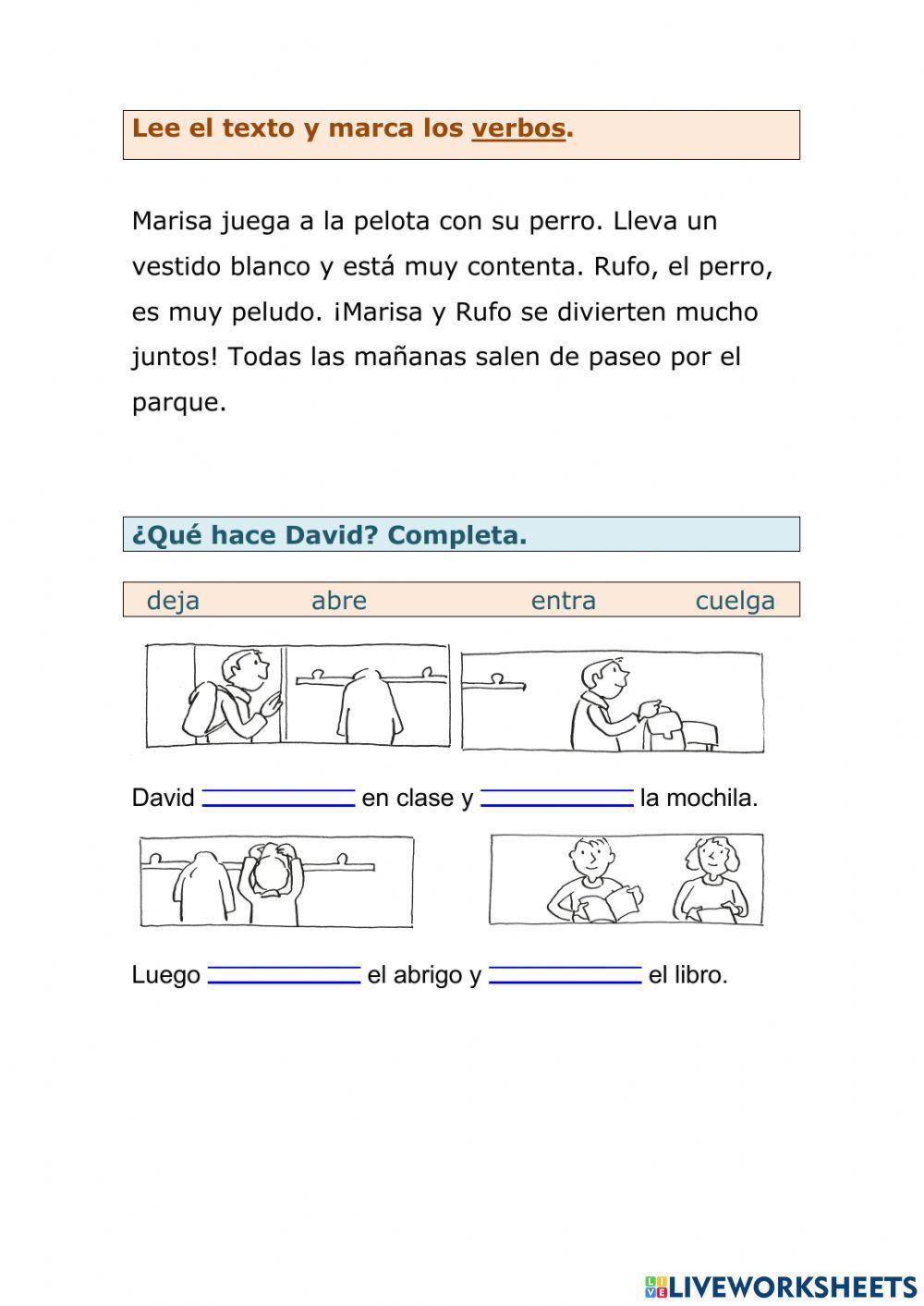 Tiempos verbales y ortografía de la g y j