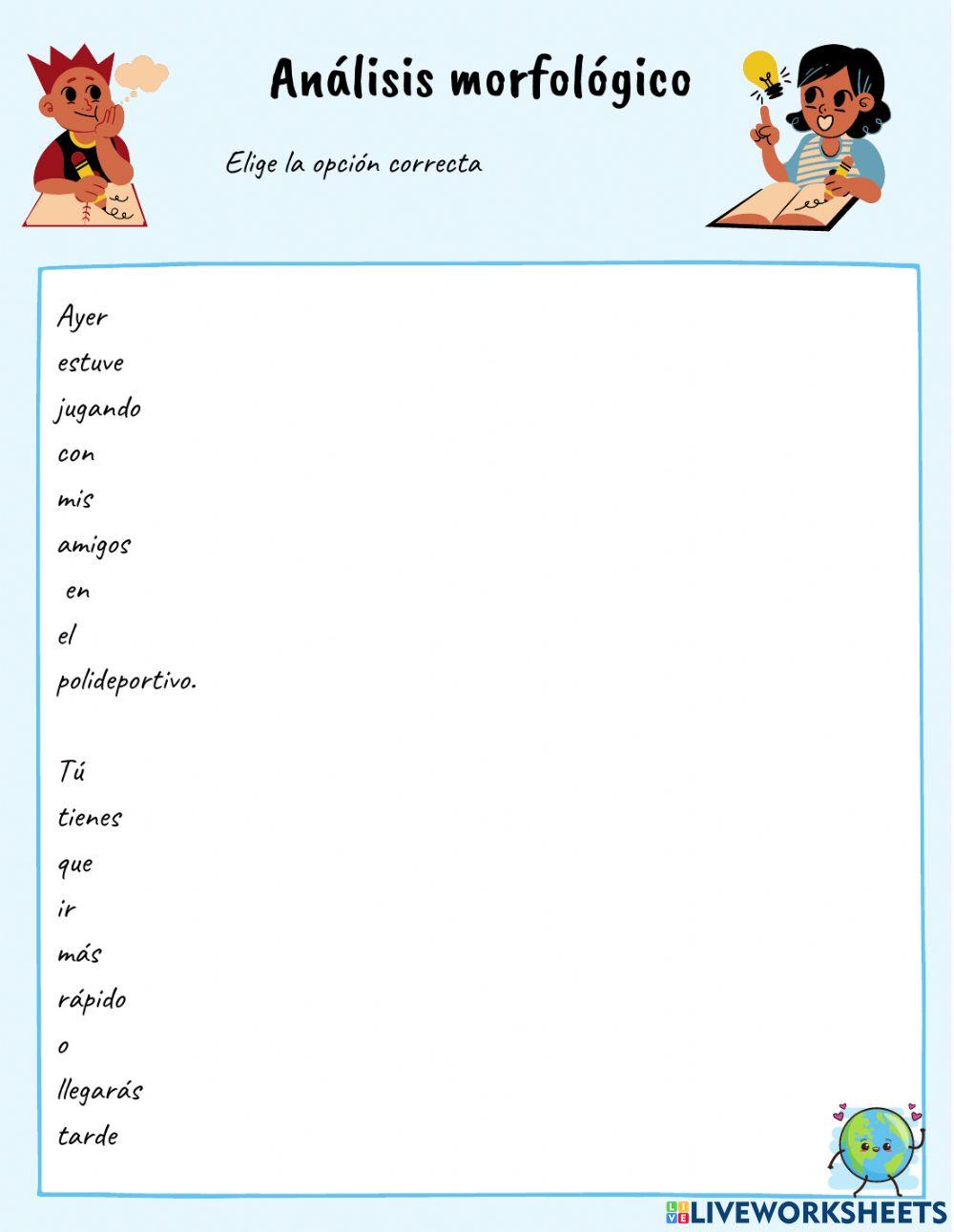 Análisis morfológico