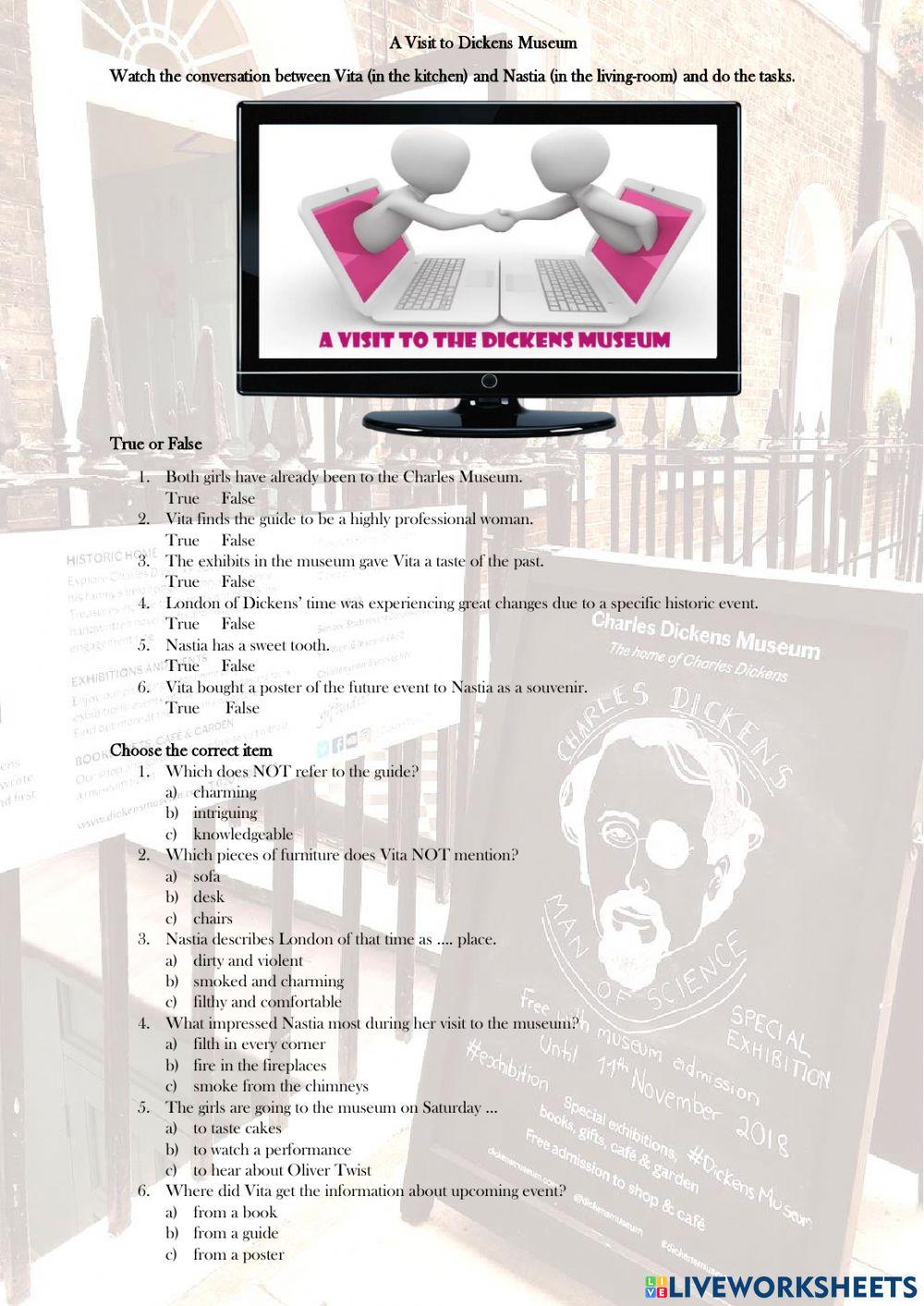 A visit to the Dickens Museum