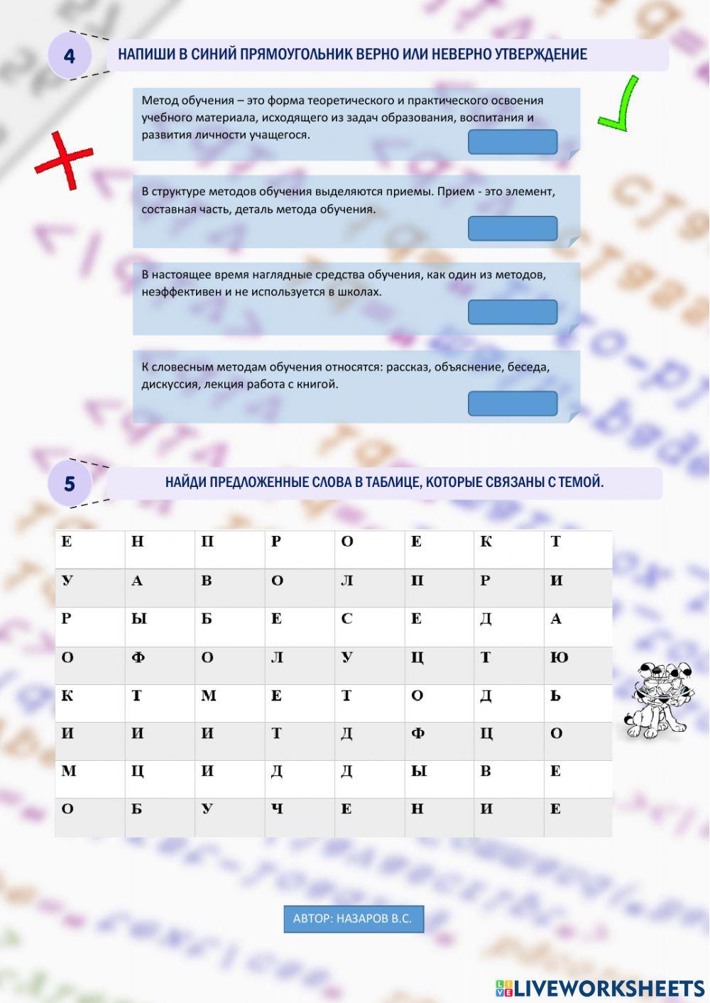 Методы и формы обучения в начальной школе.