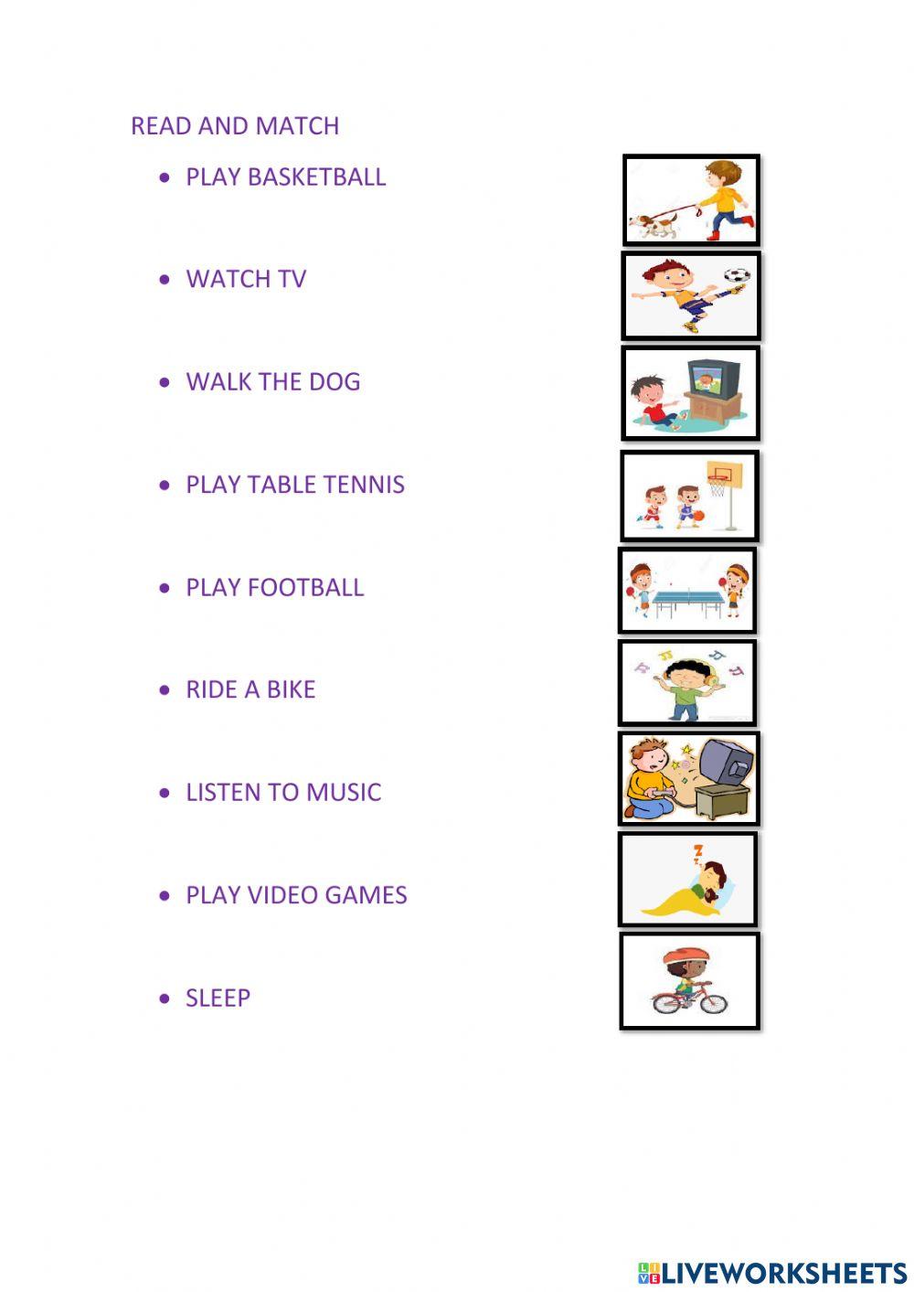 Free time activities