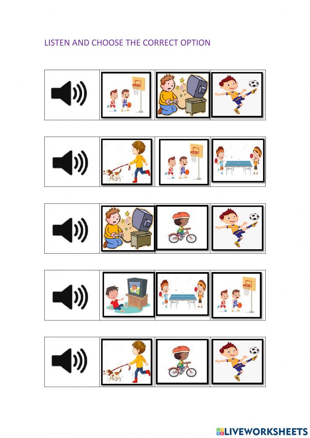 Free time activities