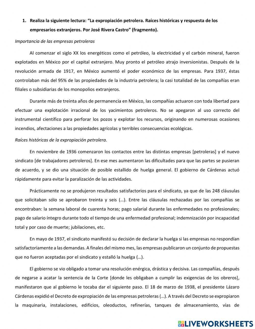 Expropiación petrolera en México