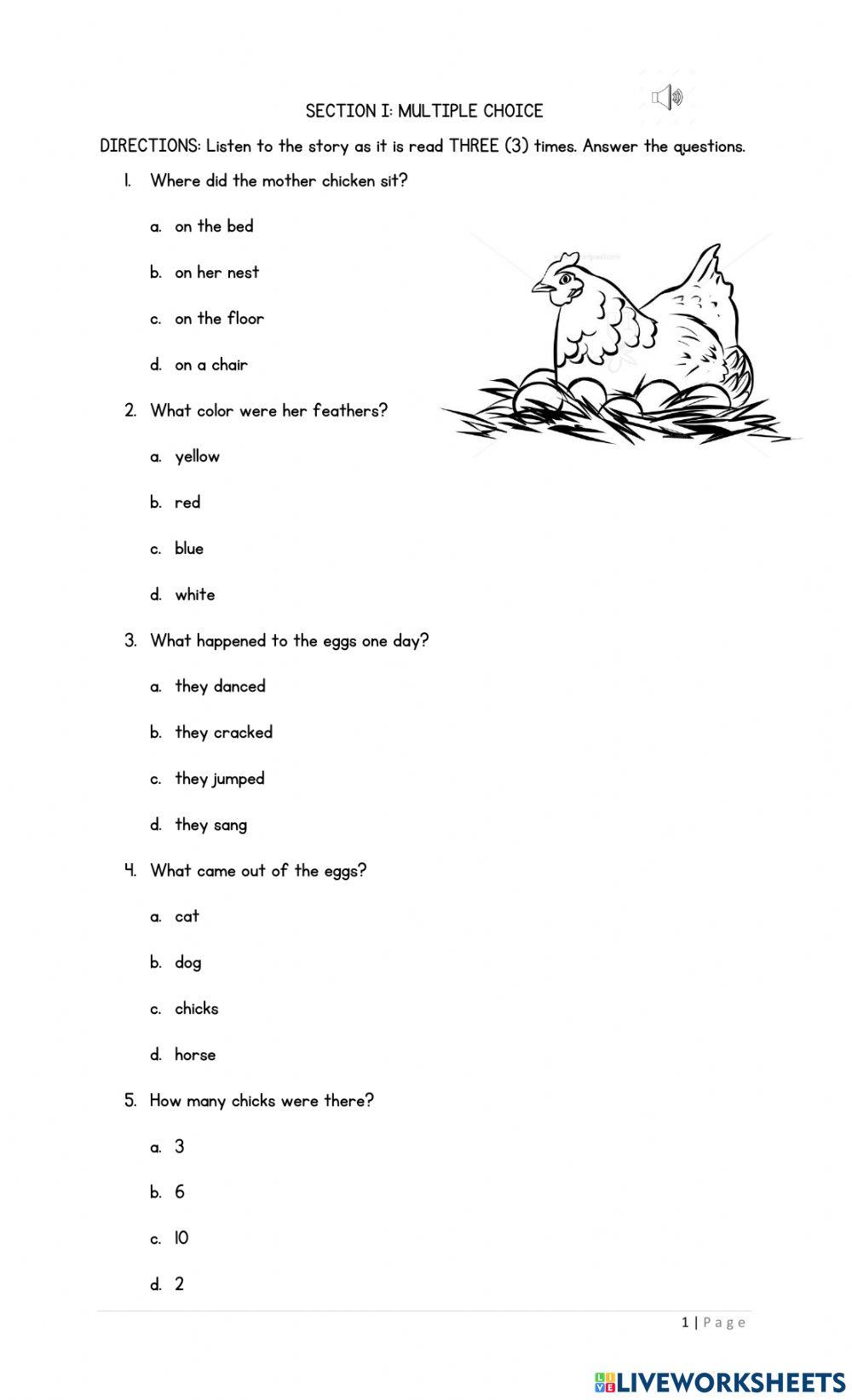 Listening Comprehension Mock Examination