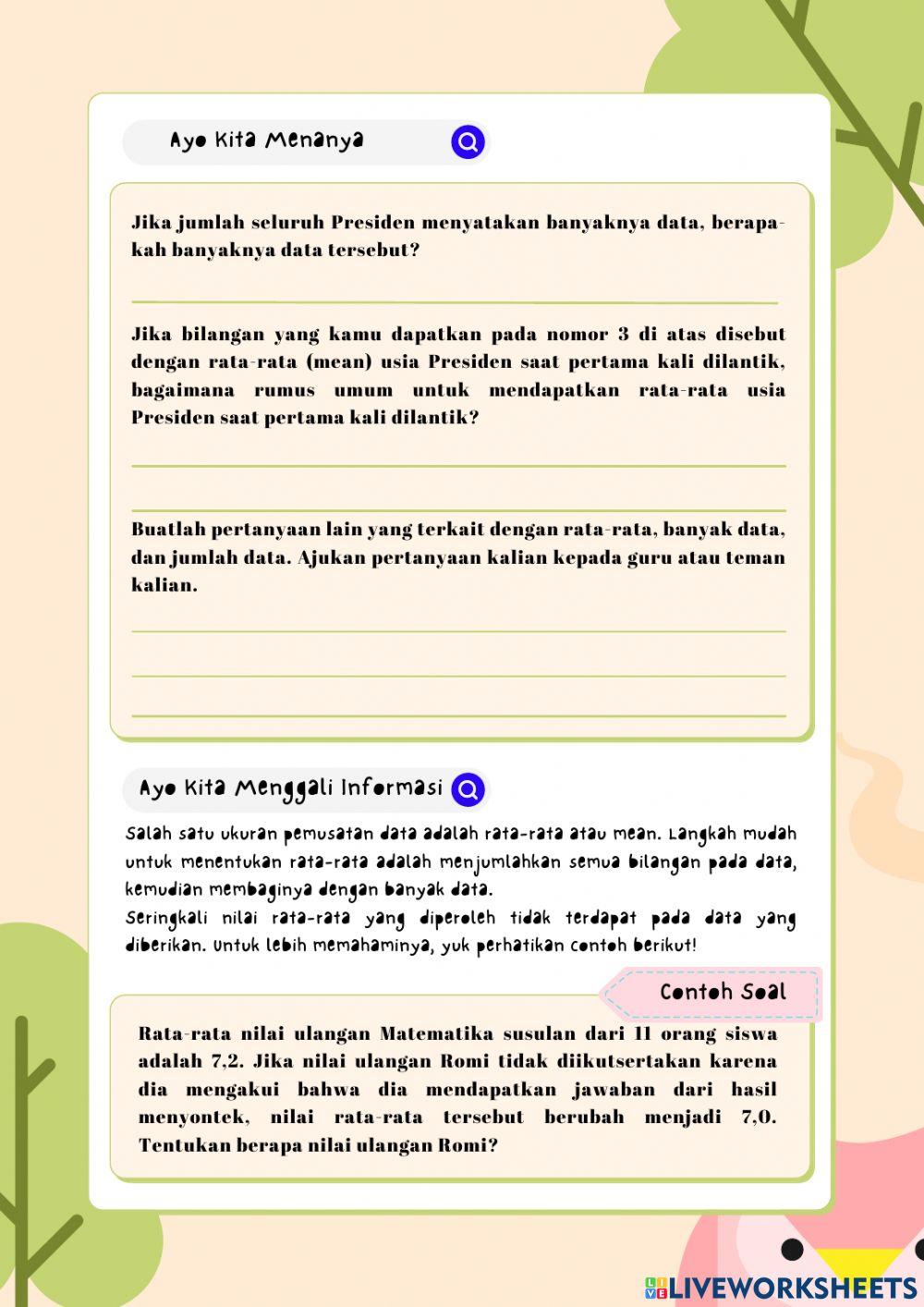 LKS 2 Mean (Rata-Rata)