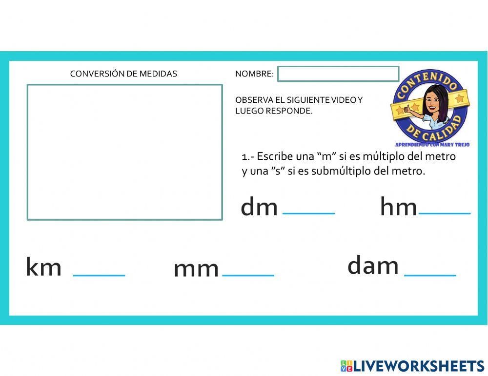 Conversión de medidas