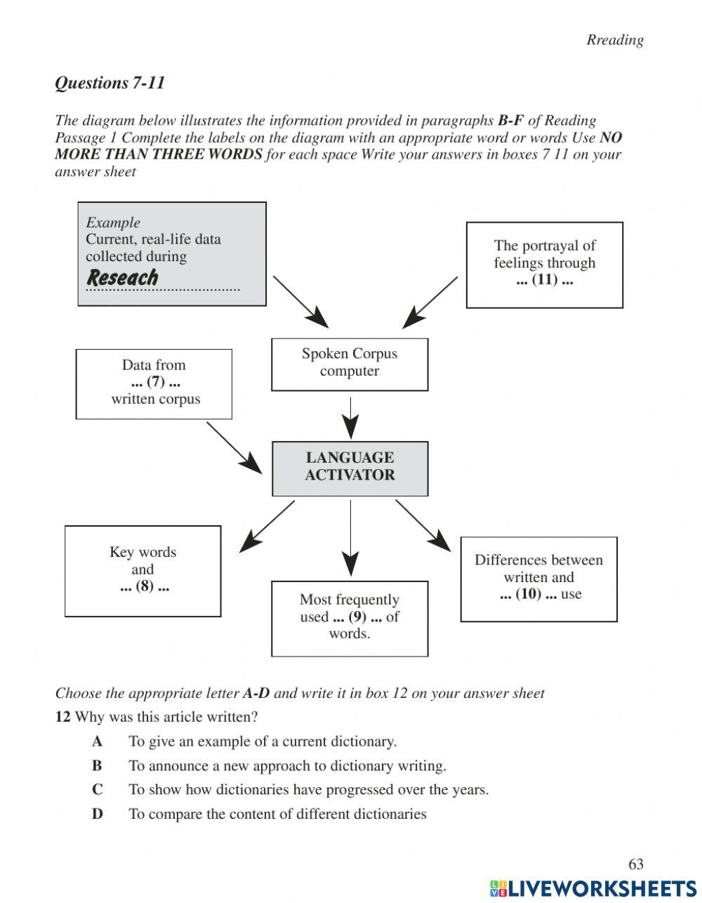 Ielts reading test 3 part 1