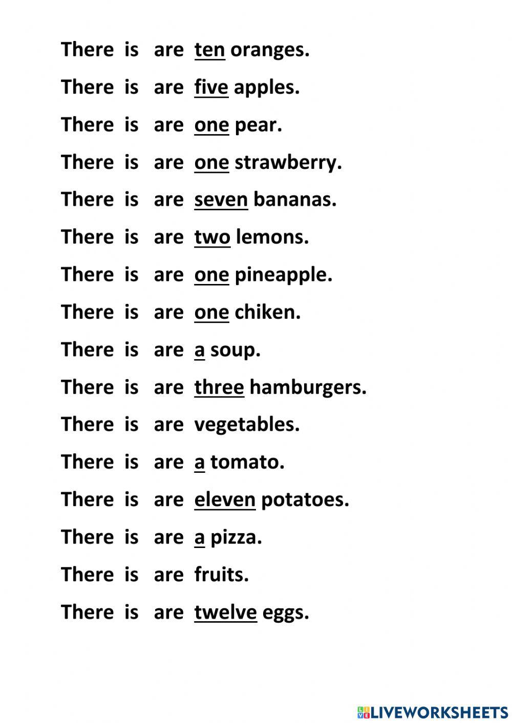 There is- there are