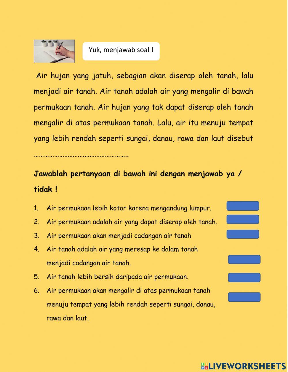 Air permukaan dan kekeringan