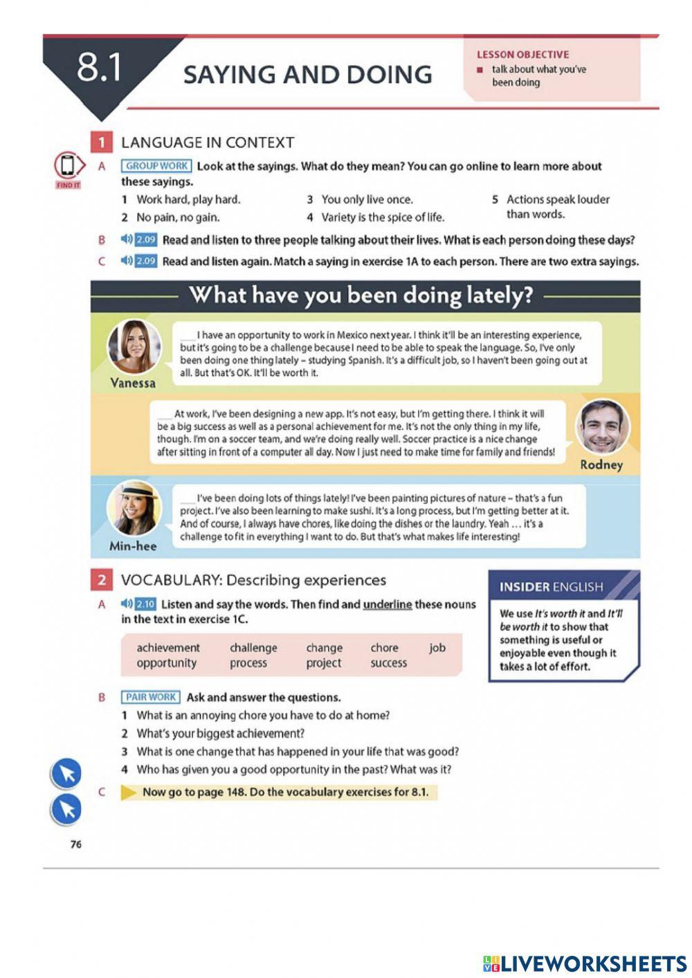 Elv3-u8.1-saying&doing