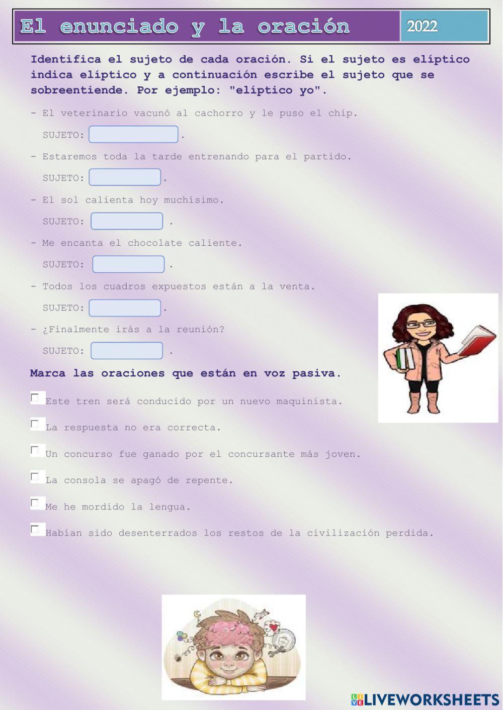 El enunciado y la oración El enunciado y la oración