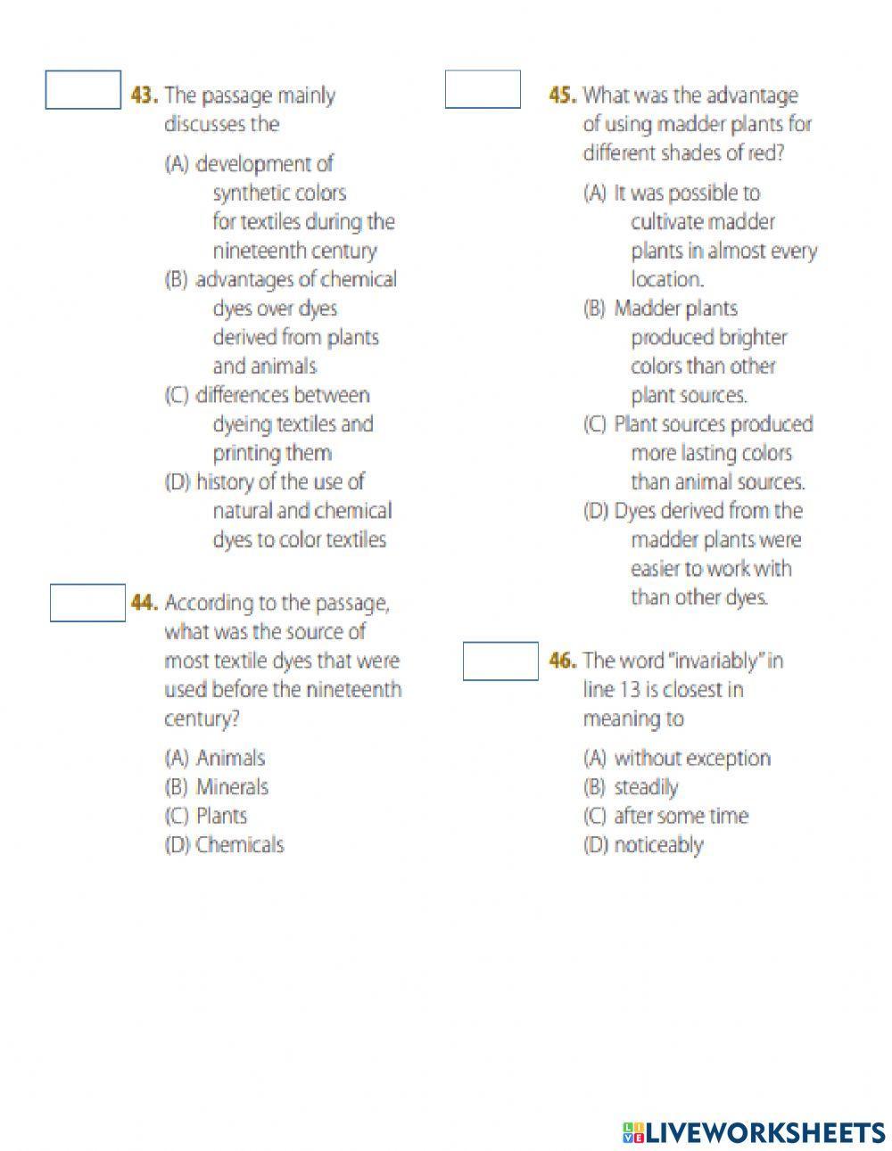 Rc toefl 42-10 PART A AND B