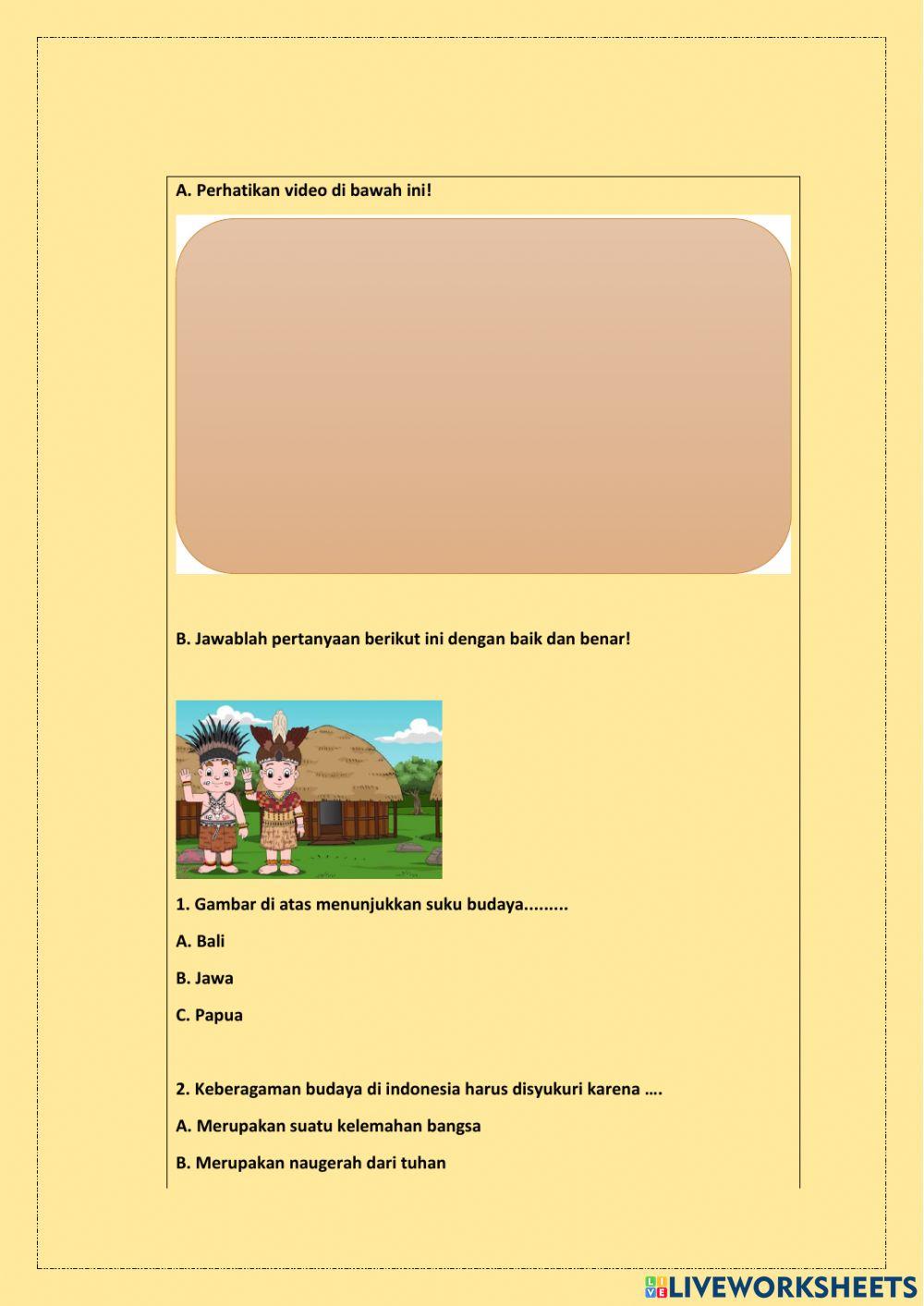 Keberagaman budayaku