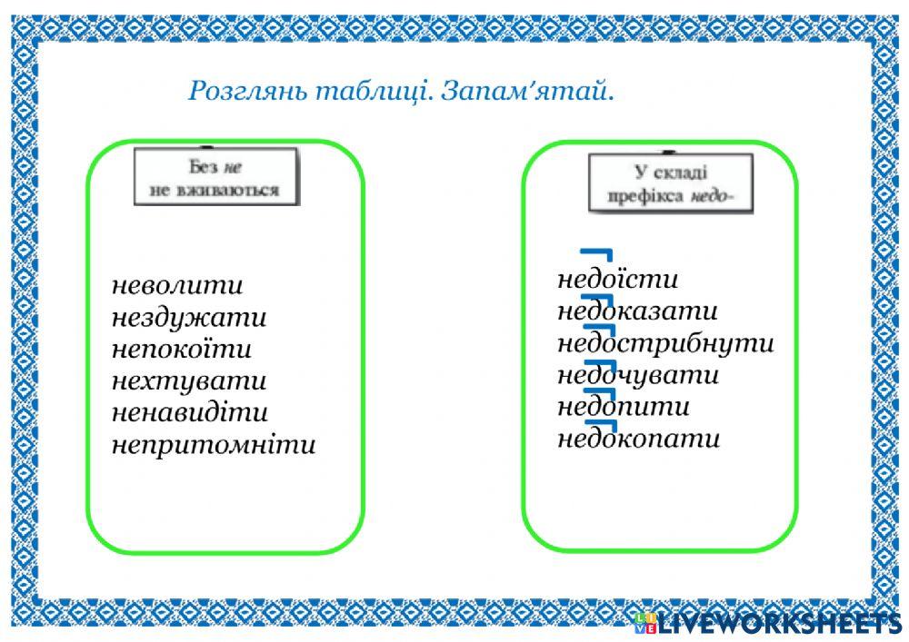 Написання заперечної частки -не- з дієсловами.