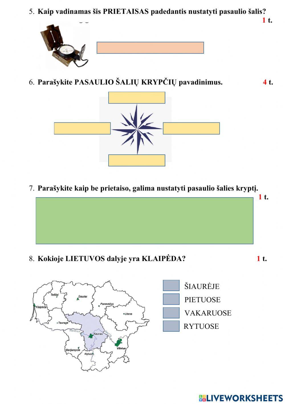 Gegužės mėn. testas