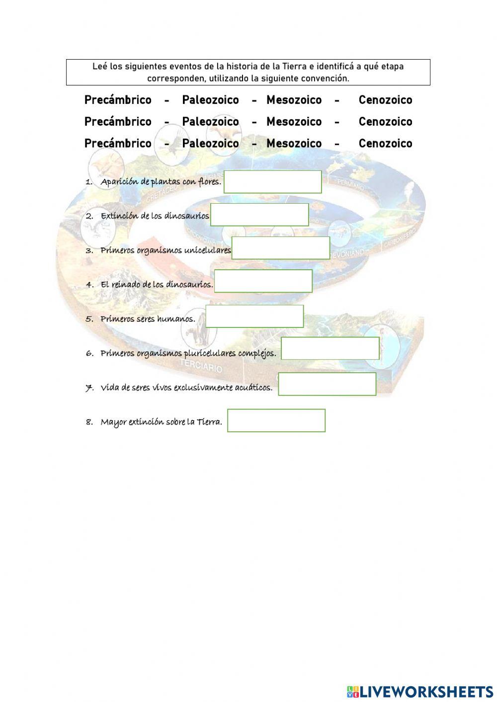 Eventos de eras geológicas