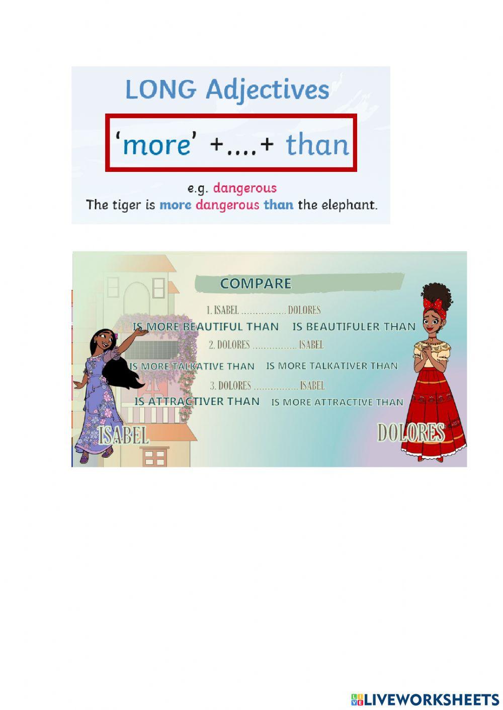 Encanto. Comparatives