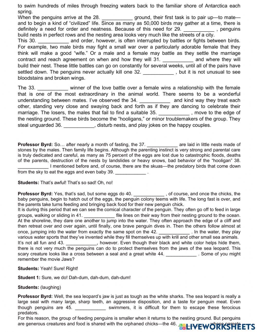 I EXTRA-CLASS 2 TERM. PENGUINS. 