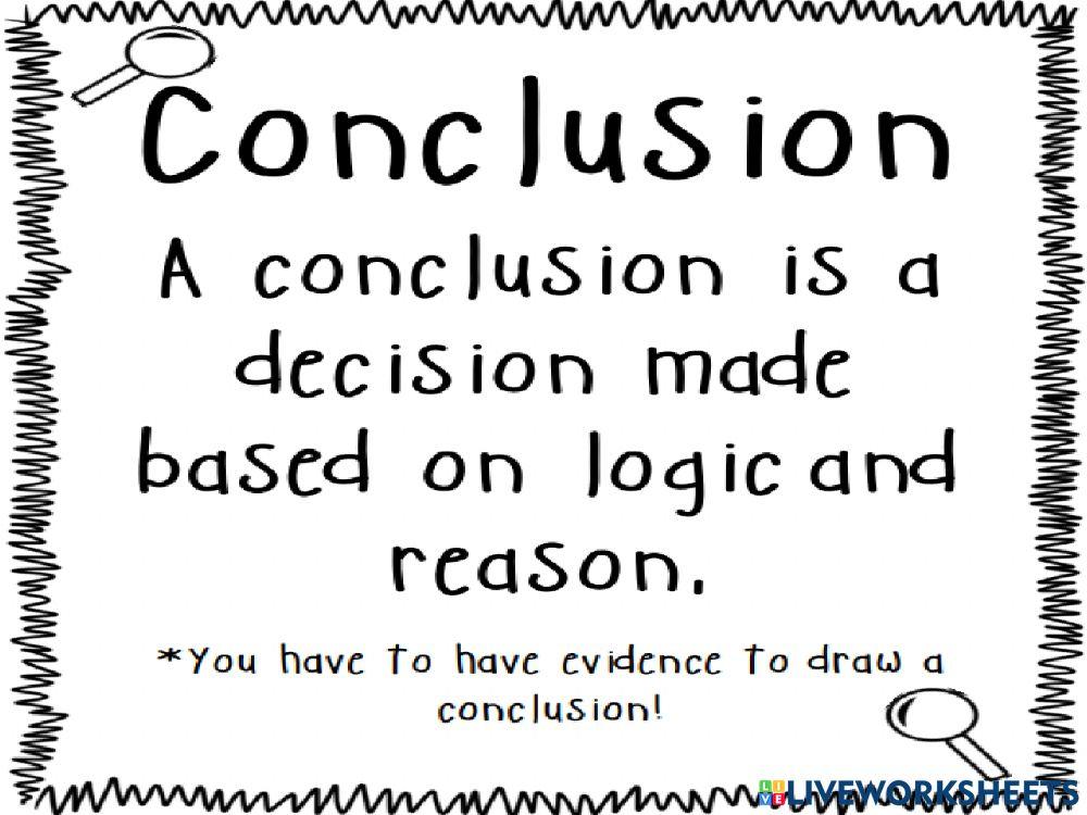 Reading - Drawing Conclusions Review Notes