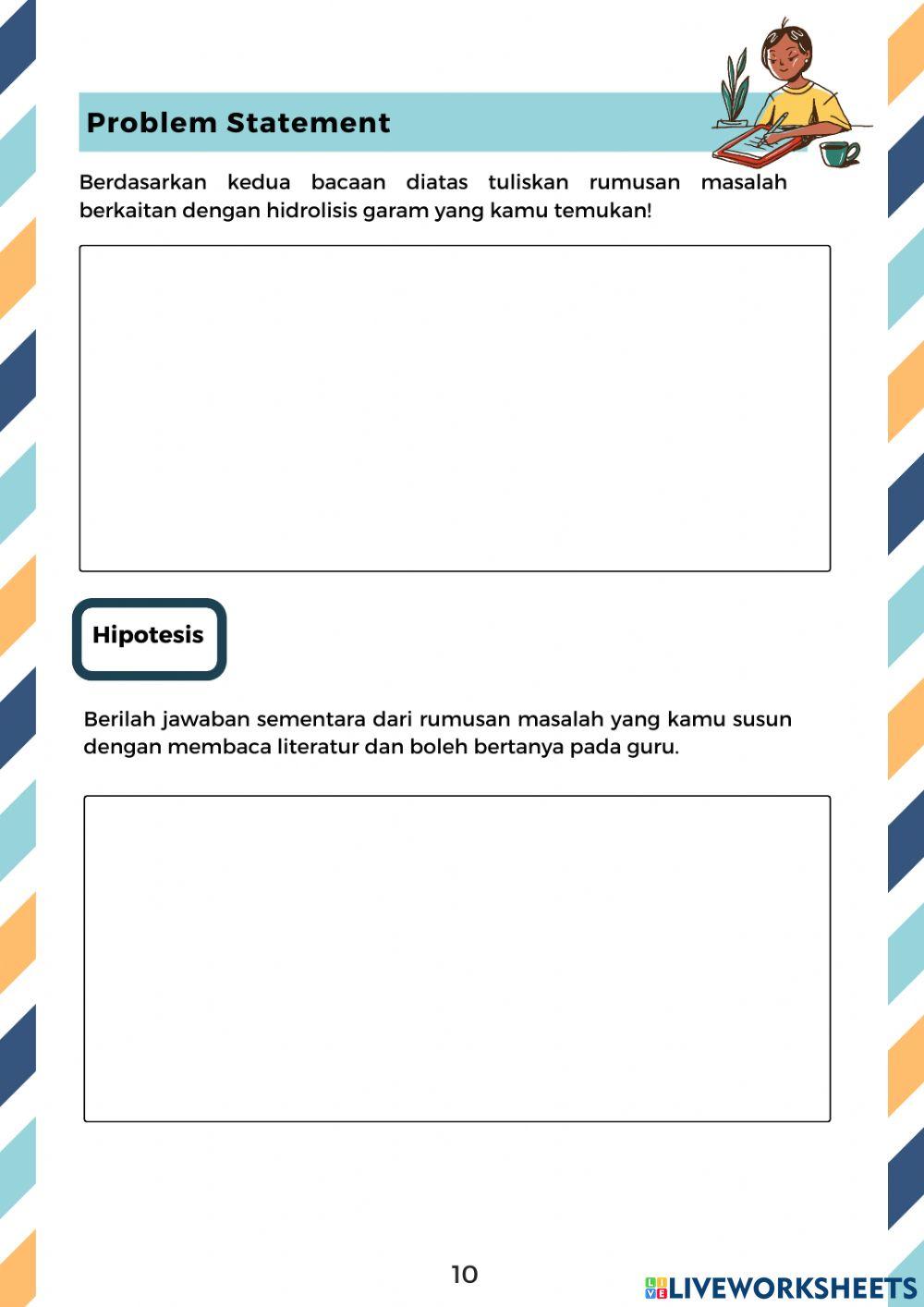 Lkps hidrolisis garam