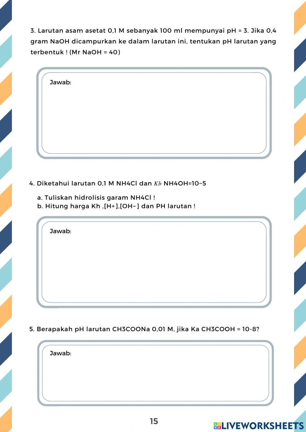 Lkps hidrolisis garam