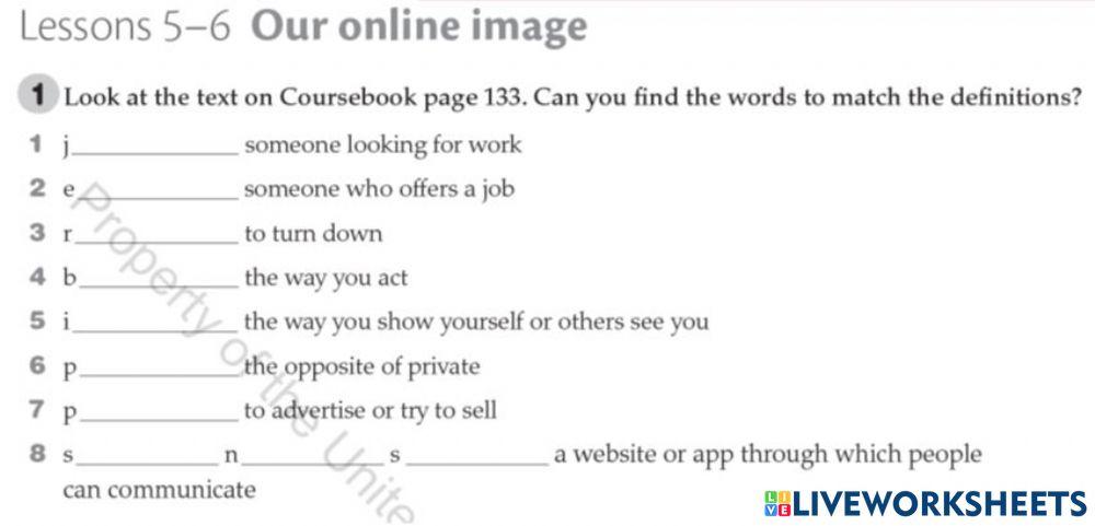 Online Image Vocabulary