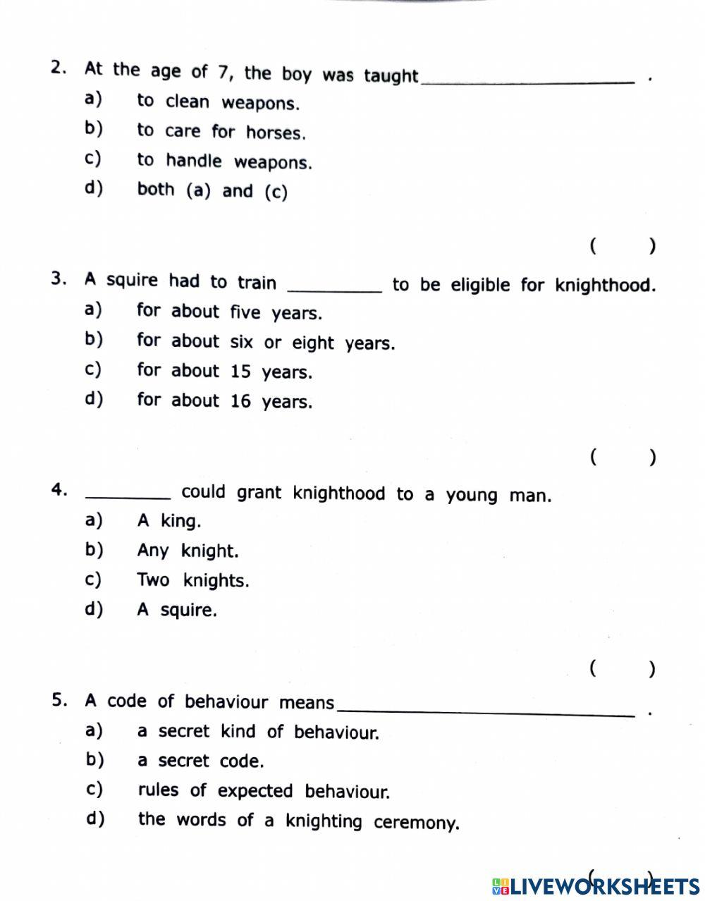 Comprehension grade 4