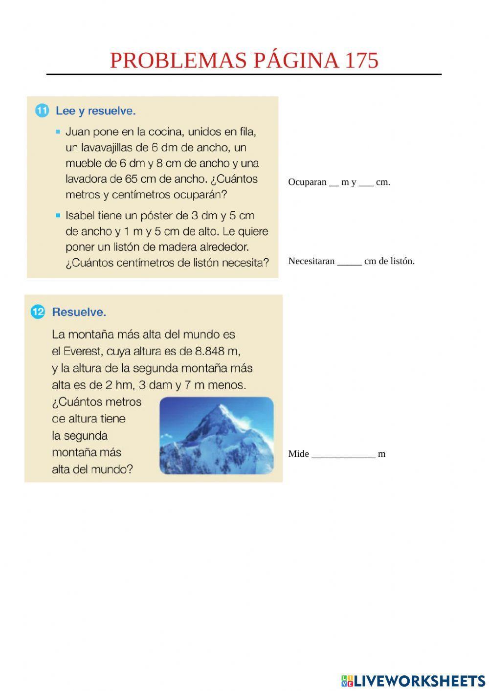 Problemas página 175