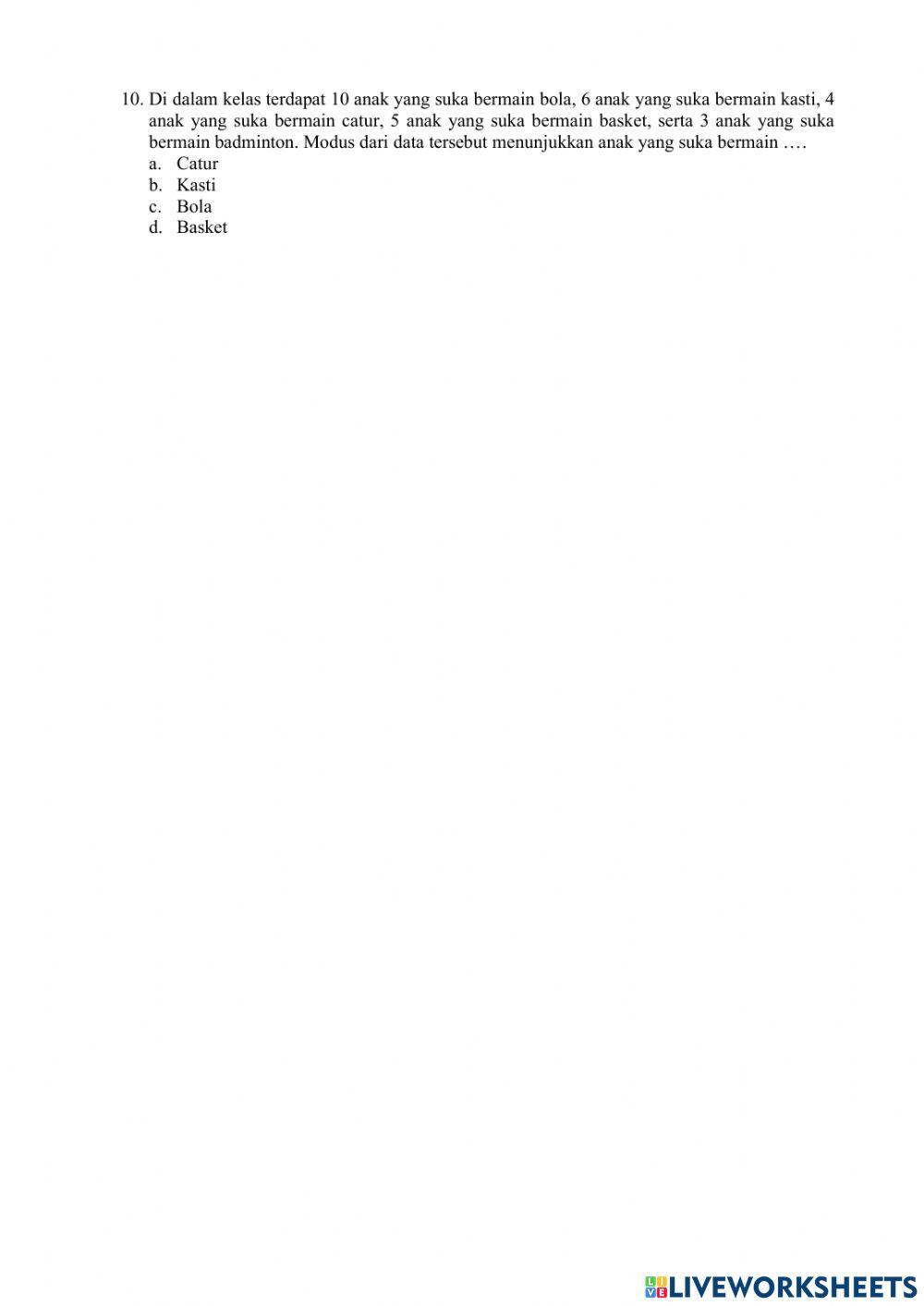 Pat matematika kd 3.5