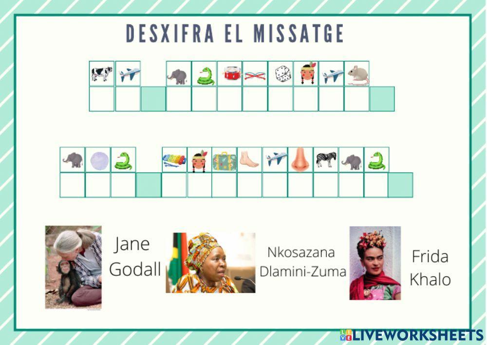 Desxifra el Missatge Dones