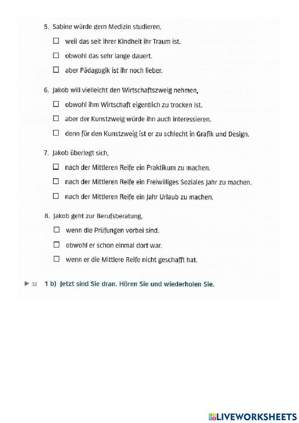 B1 Lek5 Hören-Sprechen E1