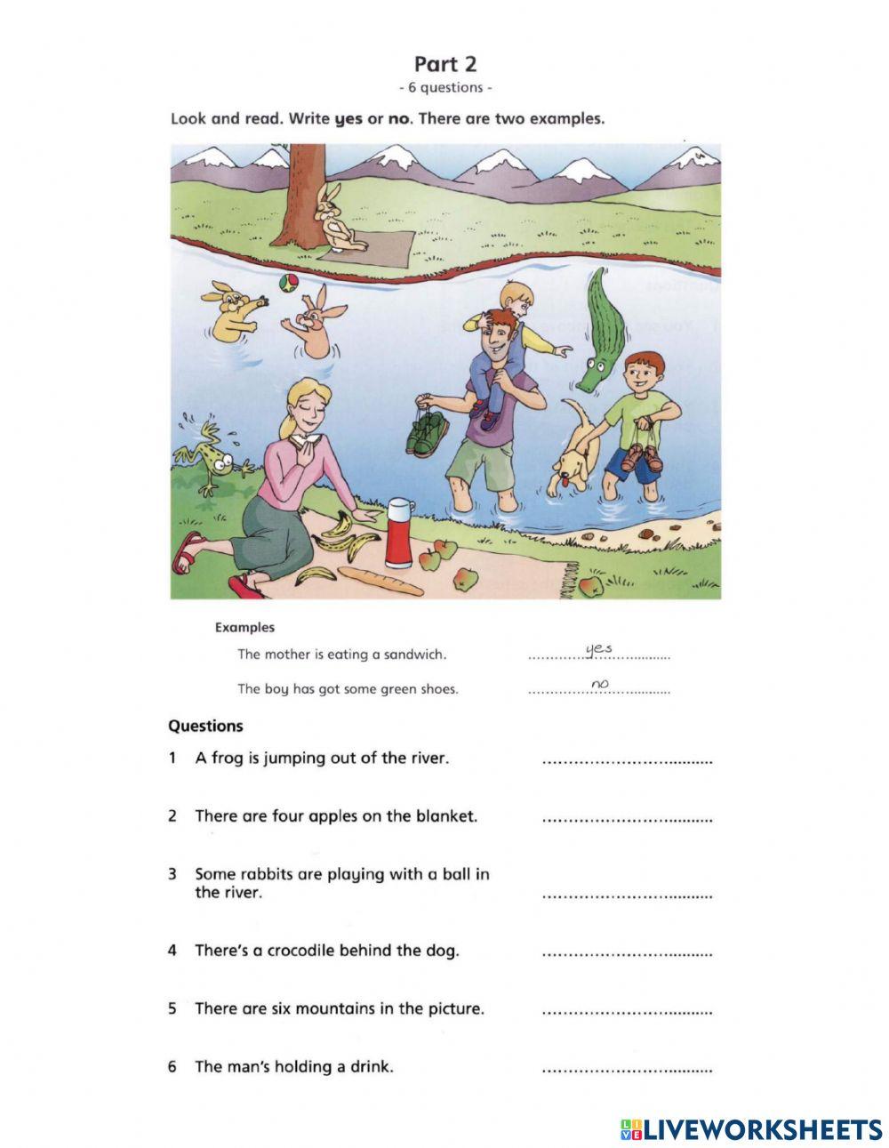 Final reading test movers 1