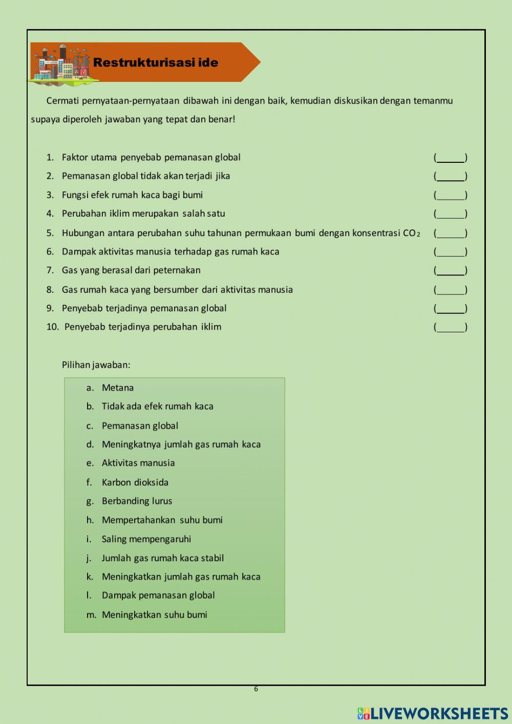 Lkpd pemanasan global