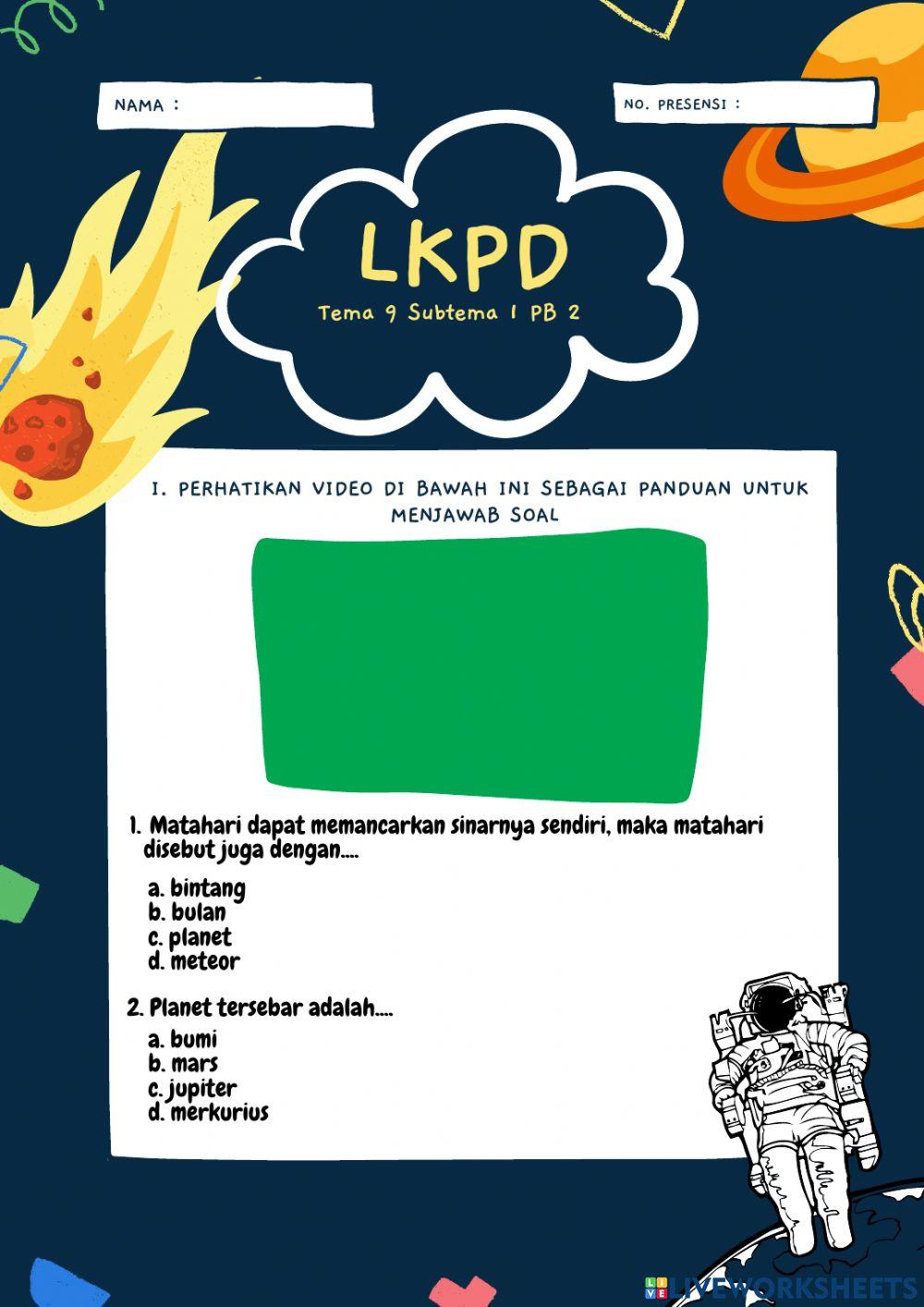 LKPD Tema 9 Subtema 1 PB 2