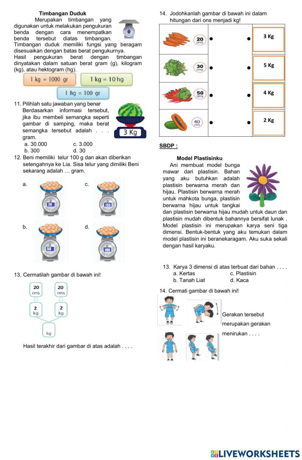 Latihan Soal Tema 6 fixx