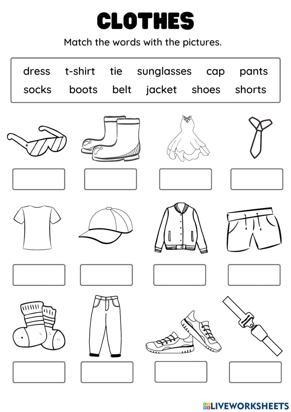 Clothes vocabulary