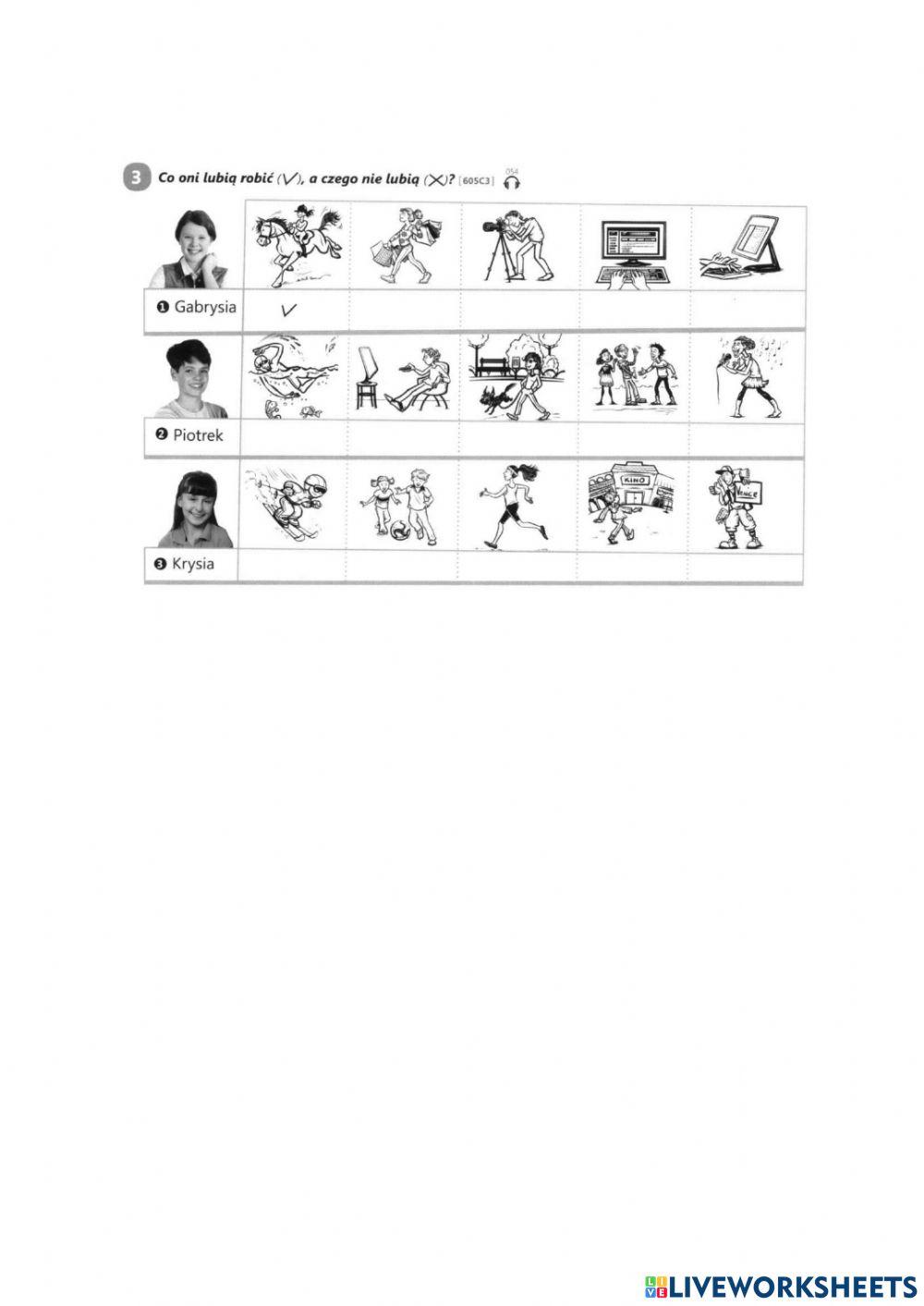 Co oni lubią robić?