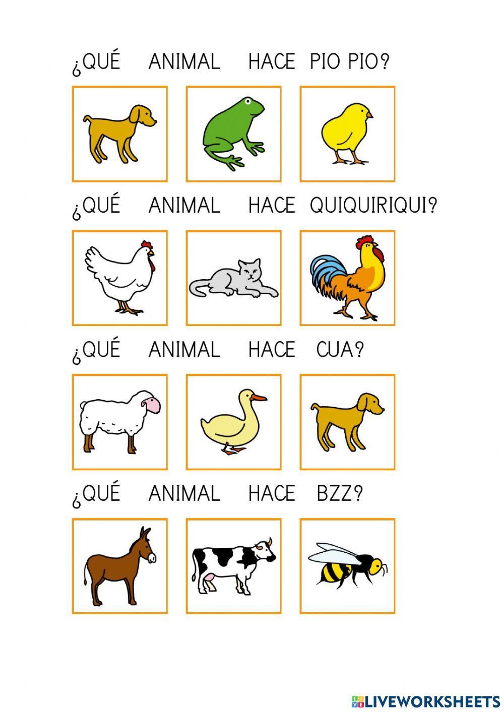 Qué animal dice...