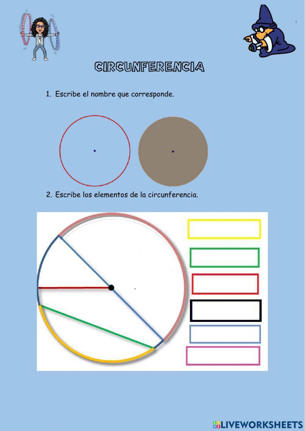 Elementos de la circunferencia