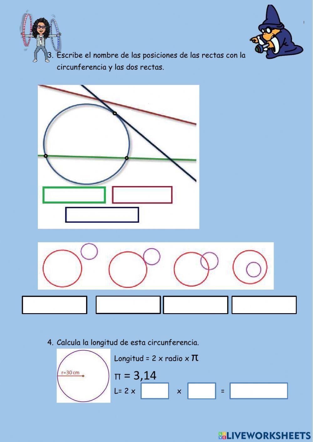 Elementos de la circunferencia