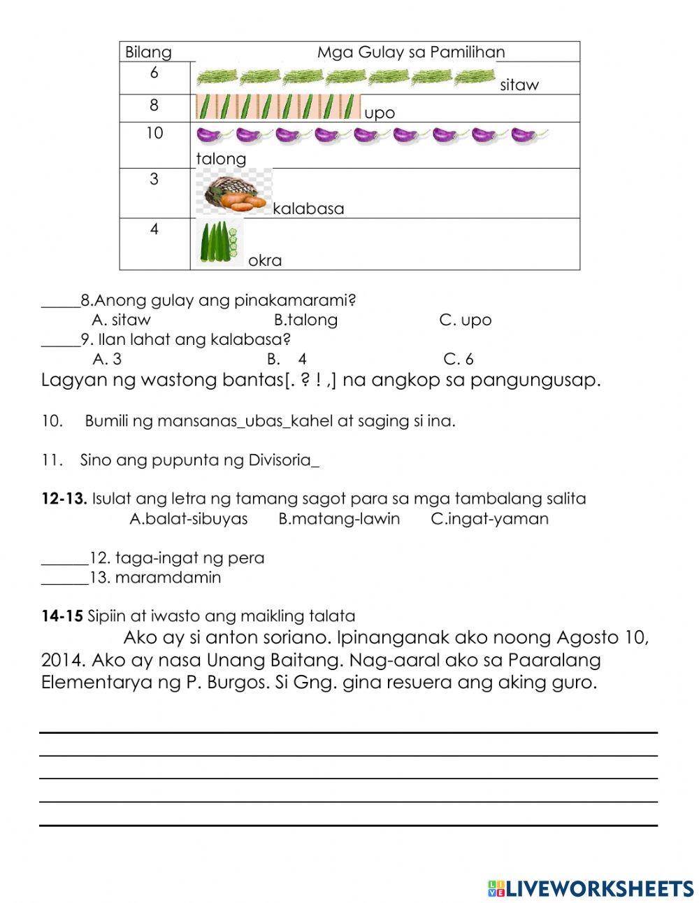 Q4 2nd and 3rd summative test in mtb-mle