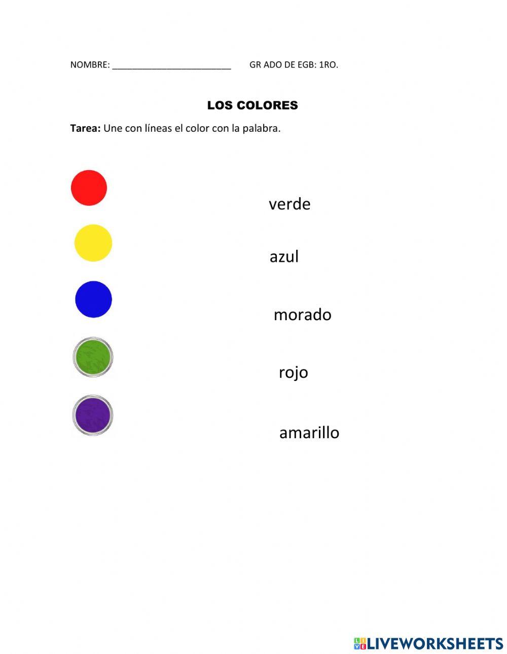 Los colores 2051322 Ruby Chele Live Worksheets