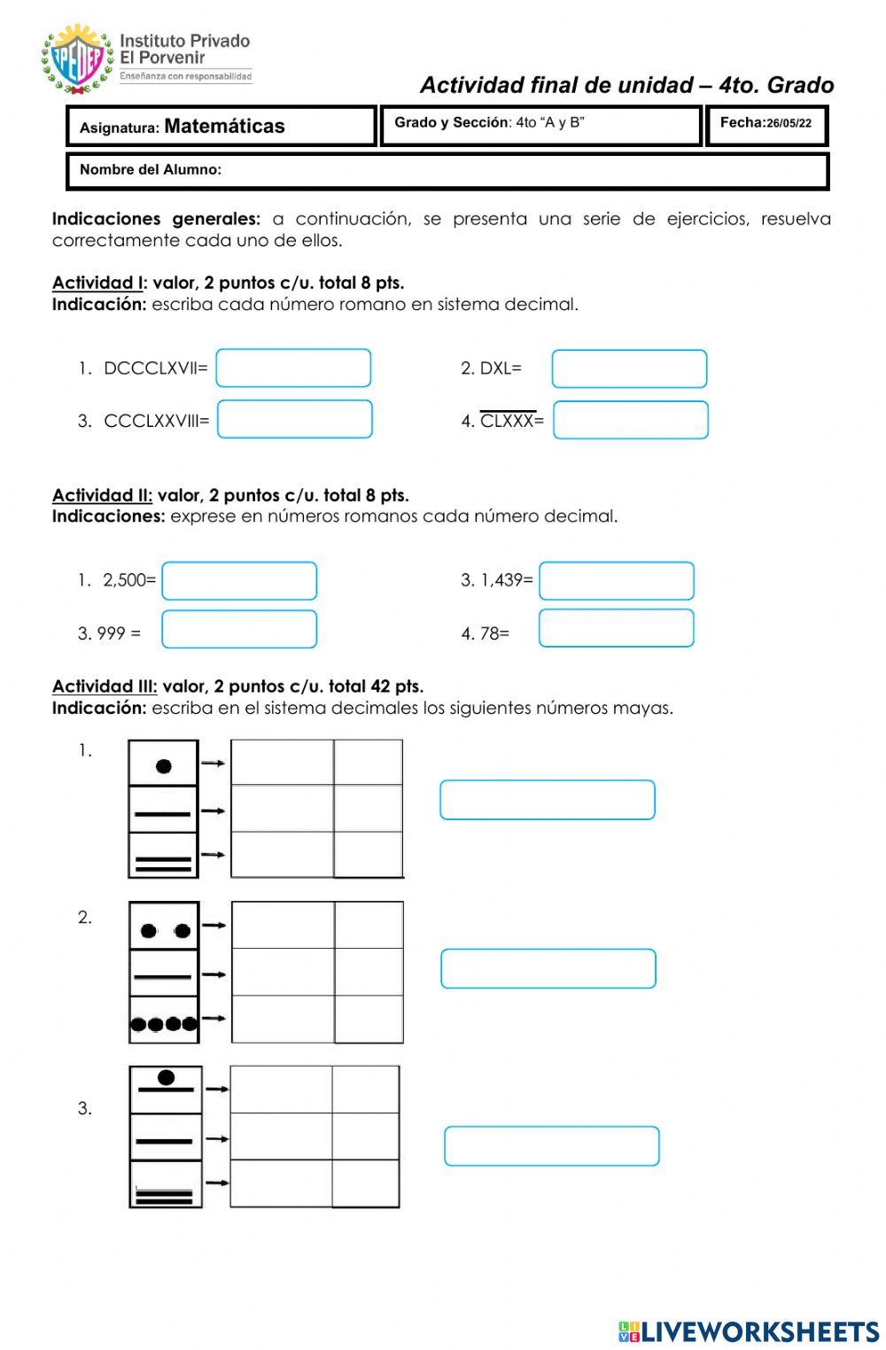 Prueba ipedep Matemáticas