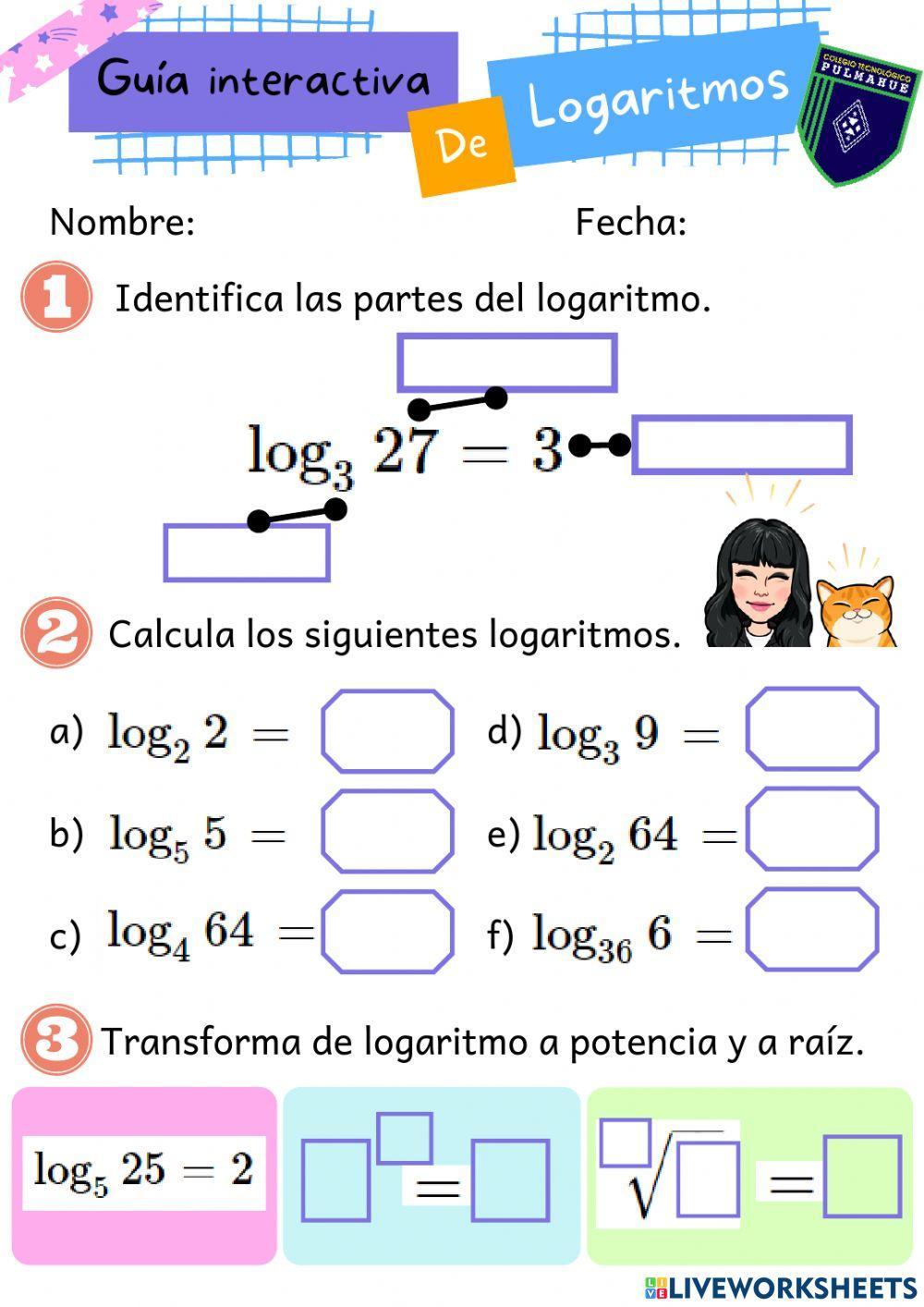 Logaritmos y sus propiedades